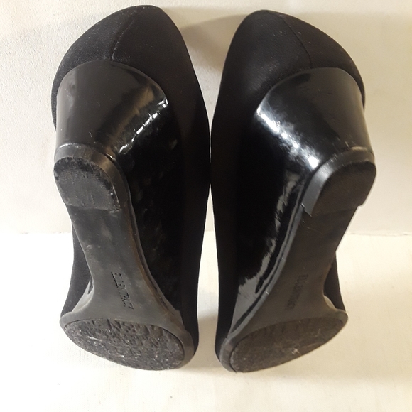 Ellen Tracy 8 Black Wedge Pumps - Picture 4 of 8